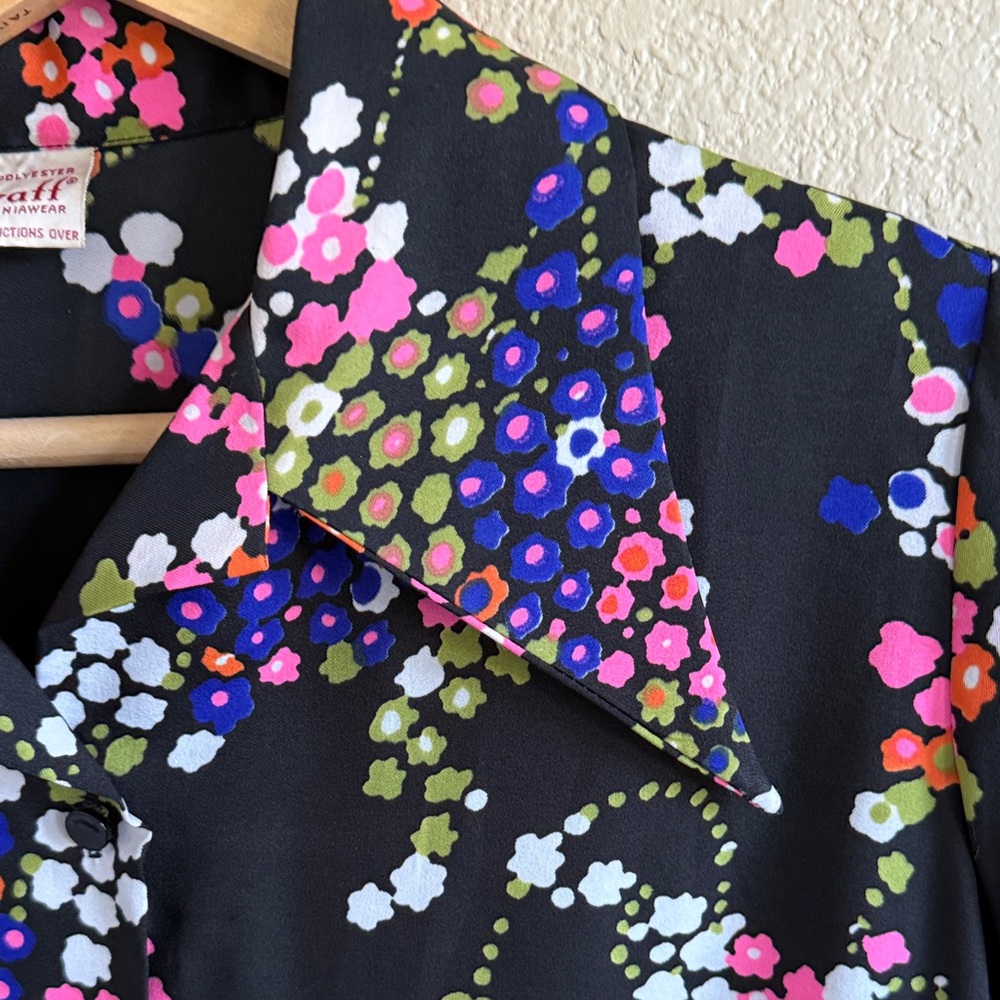 Vintage 70’s Graff Floral Women's Top - Picture 3 of 8